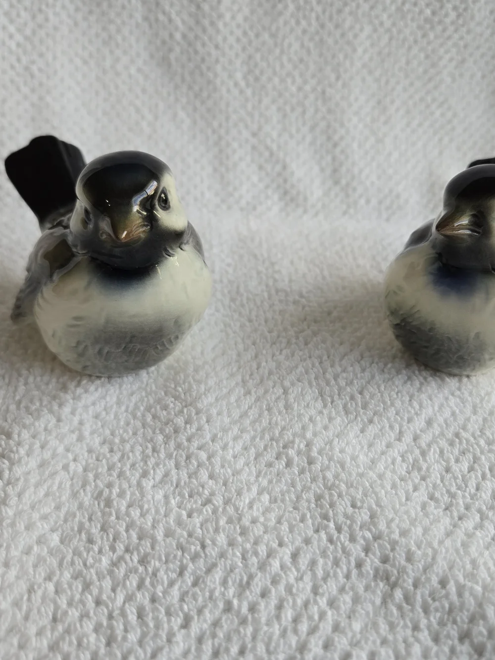 Porcelain GOEBEL Decorative Bird Figurine - Blue and White